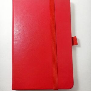 Red Leatherette-Feel Journal